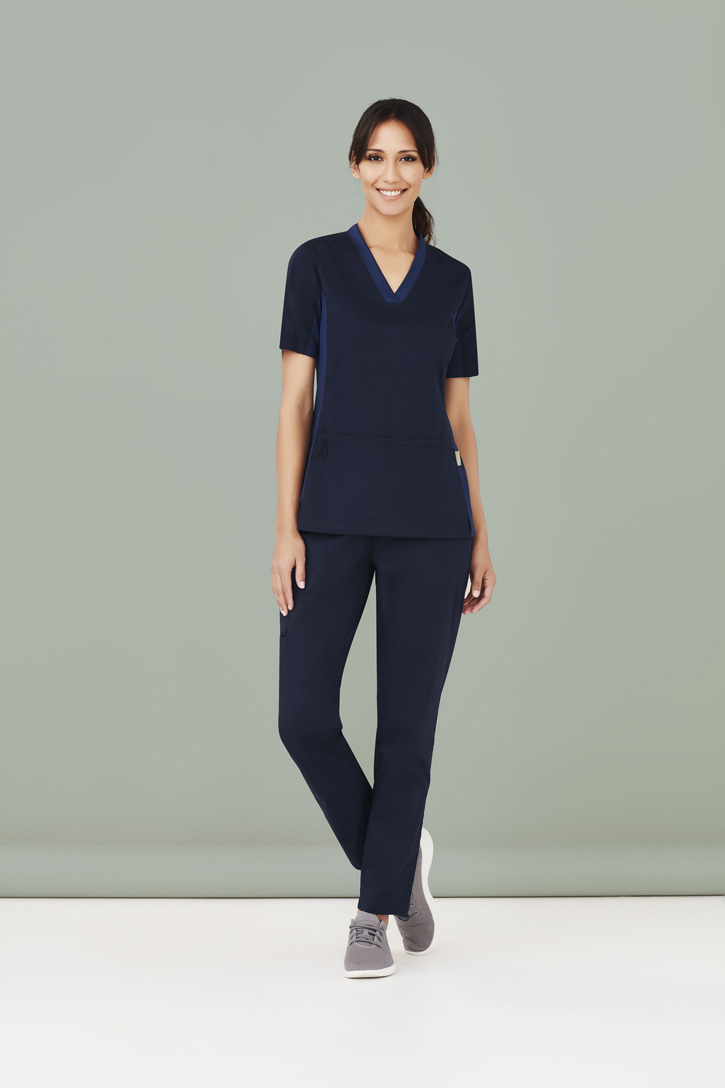 CST043LS-Womens Riley V-Neck Scrub Top