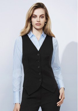 50111 - Womens Peaked Vest with Knitted Back