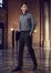 70716S - Mens Slim Fit Flat Front Pant Stout