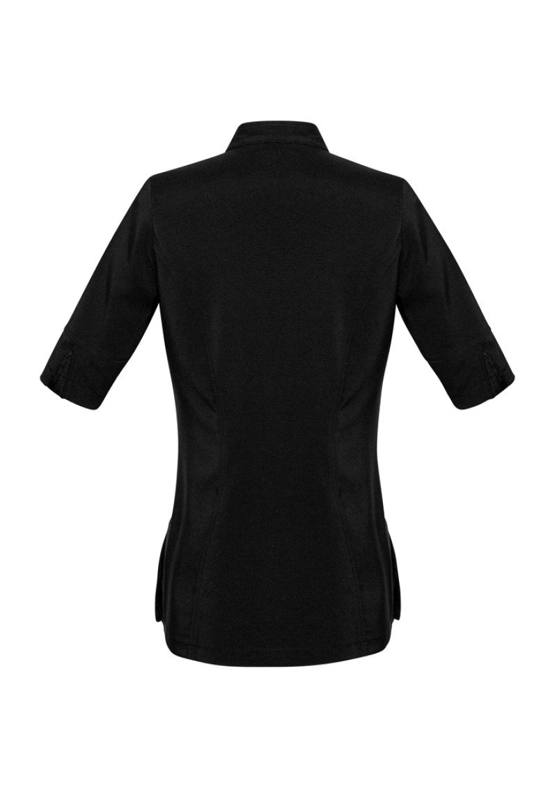 H632L - Ladies Bliss Zip-Front Luxury Beauty Tunics