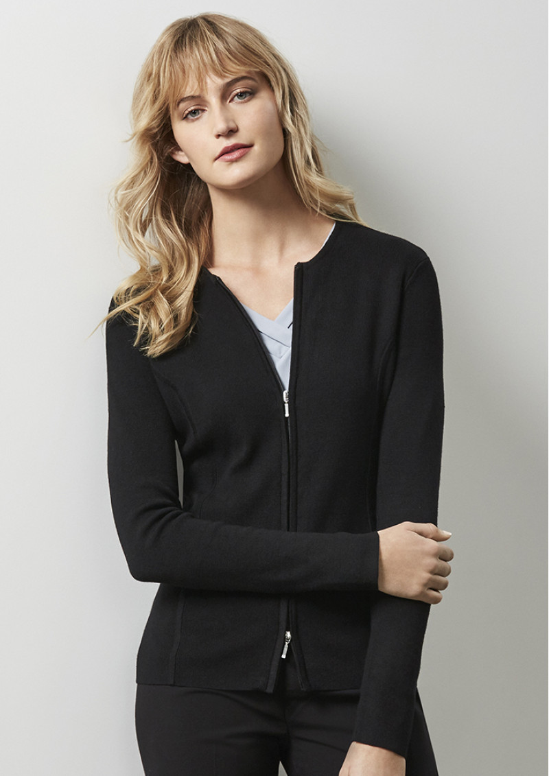 LC3505 - Ladies 2-Way Zip Cardigan