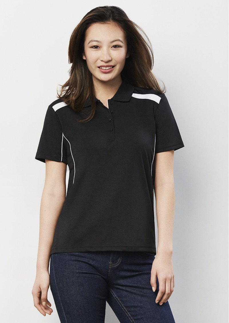 P244LS - Ladies United Contrast Panels and Piping Breathable Polo