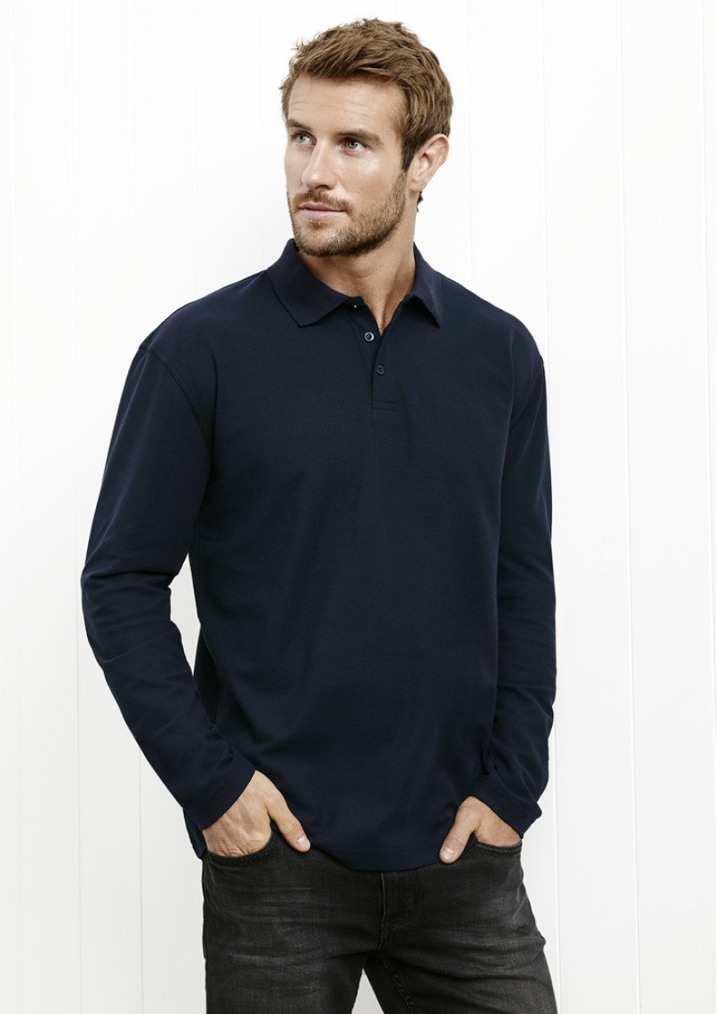 P400ML - Crew Mens Long Sleeve Polo