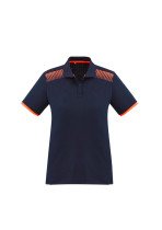 P900LS - Ladies Galaxy Hexagonal Print, Breathable Polo