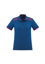 P900LS - Ladies Galaxy Hexagonal Print, Breathable Polo
