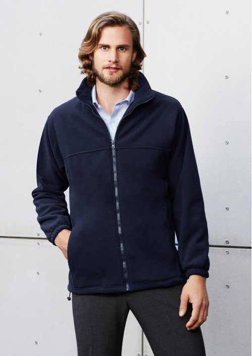 PF630 - Mens Plain Micro Fleece Zip-Up Jacket