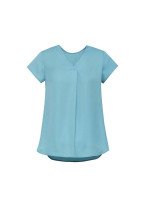 RB967LS - Womens Kayla V-neck Pleat Blouse