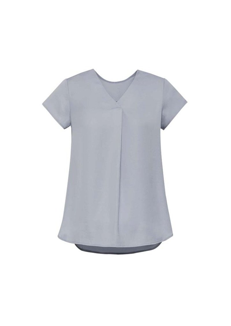 RB967LS - Womens Kayla V-neck Pleat Blouse