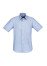 S122MS - Mens Chevron Cotton-Rich Fine Stripe Short Sleeve Shirt
