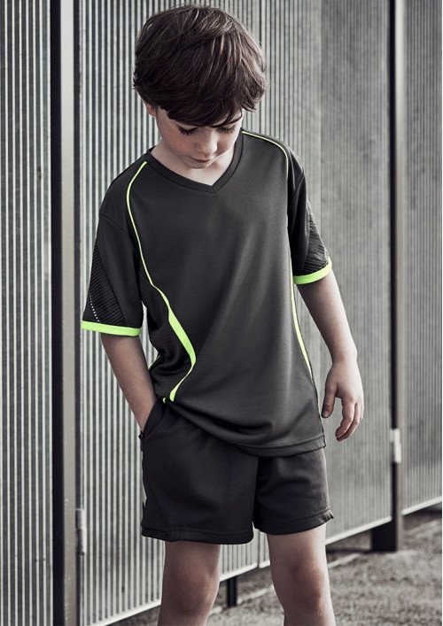 ST711K - Kids Circuit Breathable Reflective Trim Shorts