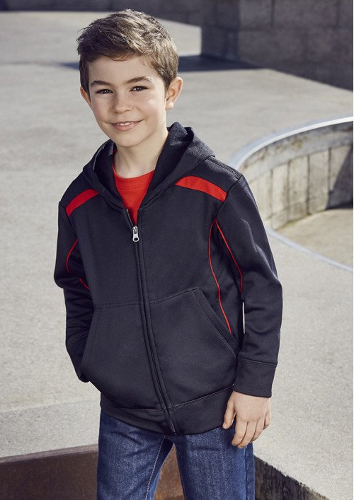 SW310K - Kids United Zip-Up Contrast Hoodie