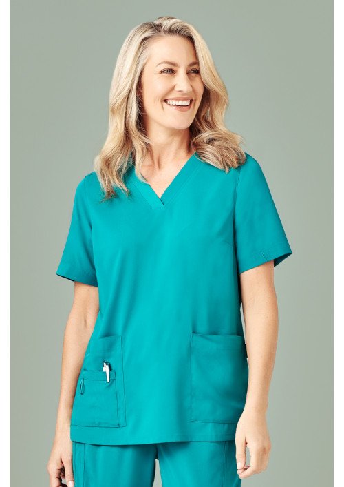 Womens Easy Fit V-Neck Scrub Top