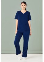 CST942LS - Womens Tailored Fit Round Neck Scrub Top