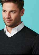 WP417M - Mens Milano 50% Wool Washable Pullover