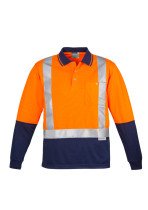 ZH234 - Hi Vis Spliced Long Sleeve Taped Polos