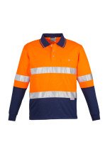 ZH235 - Hi Vis Spliced Long Sleeve Taped Polo