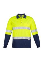 ZH235 - Hi Vis Spliced Long Sleeve Taped Polo