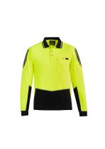ZH310 - Men's Hi Vis Flux Quick Dry Long Sleeve Polo