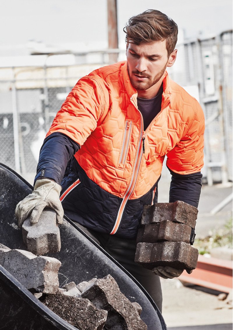 ZJ420 - SYZMIK Hexagonal Puffer Jacket