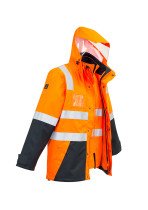 ZJ532 - Mens Hi Vis 4 in 1 Waterproof Jacket ZJ532 - Mens Hi Vis 4 in 1 Waterproof Jacket