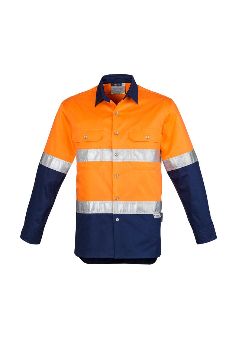 ZW123 - Mens Hi Vis SYZMIK Spliced Industrial Taped Shirt