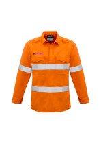 ZW134 - Mens FR Closed Front Hooped Taped Shirt
