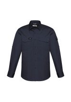 ZW400 - Mens 100% Cotton Rugged Cooling Long Sleeve Work Shirt