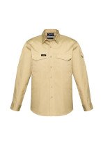 ZW400 - Mens 100% Cotton Rugged Cooling Long Sleeve Work Shirt