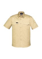 ZW405 - Rugged Cooling Mens Short Sleeve 100% Cotton Shirt