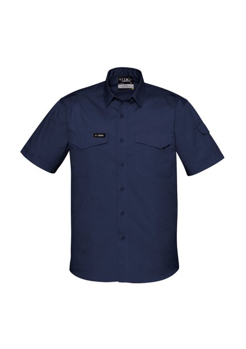 ZW405 - Rugged Cooling Mens Short Sleeve 100% Cotton Shirt