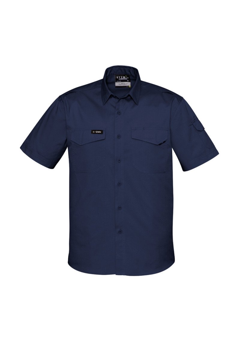 ZW405 - Rugged Cooling Mens Short Sleeve 100% Cotton Shirt