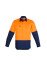 ZW560 - Mens Hi Vis Closed Front Long Sleeve Cotton Shirt