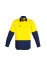 ZW560 - Mens Hi Vis Closed Front Long Sleeve Cotton Shirt