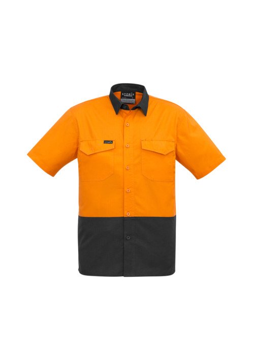 ZW815 - Mens Rugged Cooling Hi Vis SYZMIK Short Sleeve Shirt