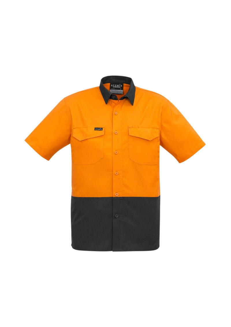 ZW815 - Mens Rugged Cooling Hi Vis SYZMIK Short Sleeve Shirt