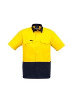 ZW815 - Mens Rugged Cooling Hi Vis SYZMIK Short Sleeve Shirt