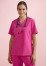 CST245LS - WOMENS PINK V-NECK SCRUB TOP