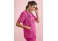 CST245LS - WOMENS PINK V-NECK SCRUB TOP