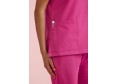 CST245LS - WOMENS PINK V-NECK SCRUB TOP