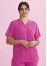 CST250US - UNISEX PINK V-NECK SCRUB TOP