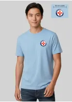 MENS Ice 100% Cotton T-Shirt+ Front & Back Logo Print - T10012-BRF