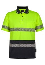 JB's Hi Vis S/S Segmented Tape Polo