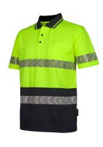 JB's Hi Vis S/S Segmented Tape Polo