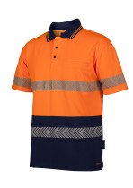 JB's Hi Vis S/S Segmented Tape Polo