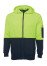 JB's Hi Vis Full Zip Fleecy Hoodie