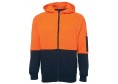 JB's Hi Vis Full Zip Fleecy Hoodie