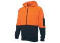 JB's Hi Vis Full Zip Fleecy Hoodie