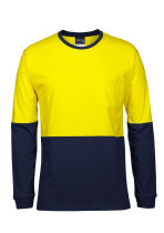 JB's Hi Vis LS Crew Neck Cotton Tshirt