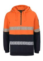 JB's Hi Vis (D+N) 1/2 Zip Segmented Tape Hoodie