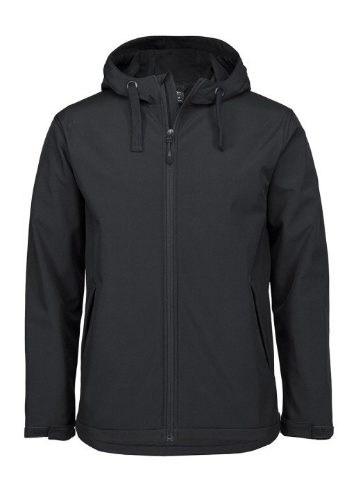 PODIUM ADULTS THREE LAYER HOODED SOFTSHELL JACKET
